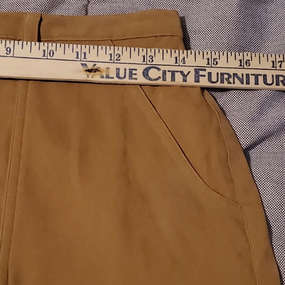 CRAZY HORSE A LIZ CLAIBORNE WOMENS SKIRT SIZE 8 Tan Suede Feel - Picture 11 of 11